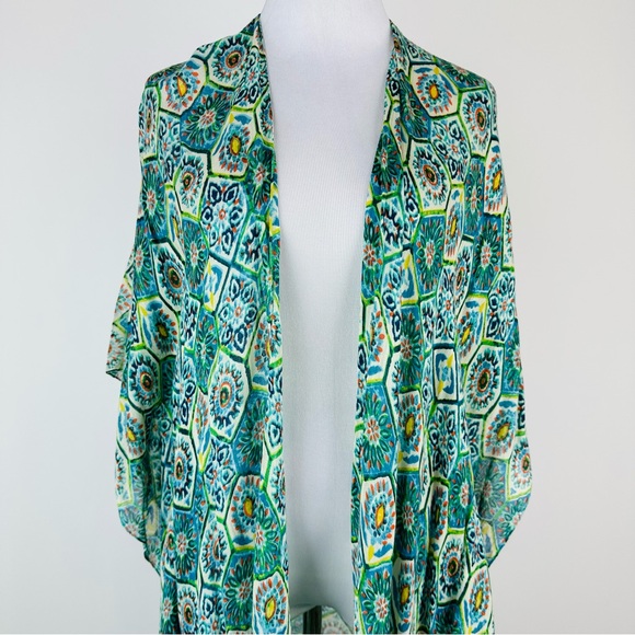 Anthropologie Subtle Luxury Piastrella Kimono One Size - Picture 1 of 11